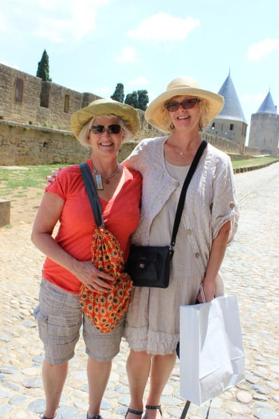 Janet & Keli in Carcassonne